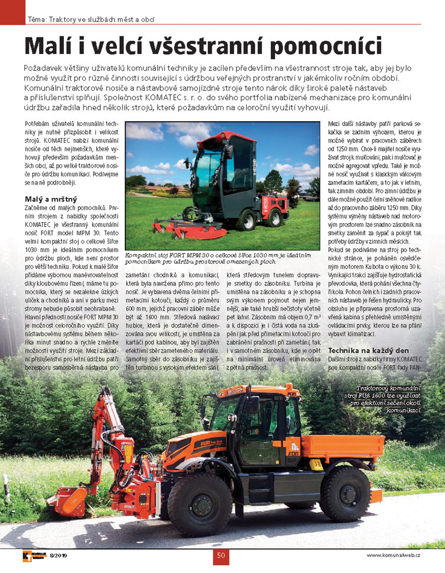 Komunální technika 08/2019