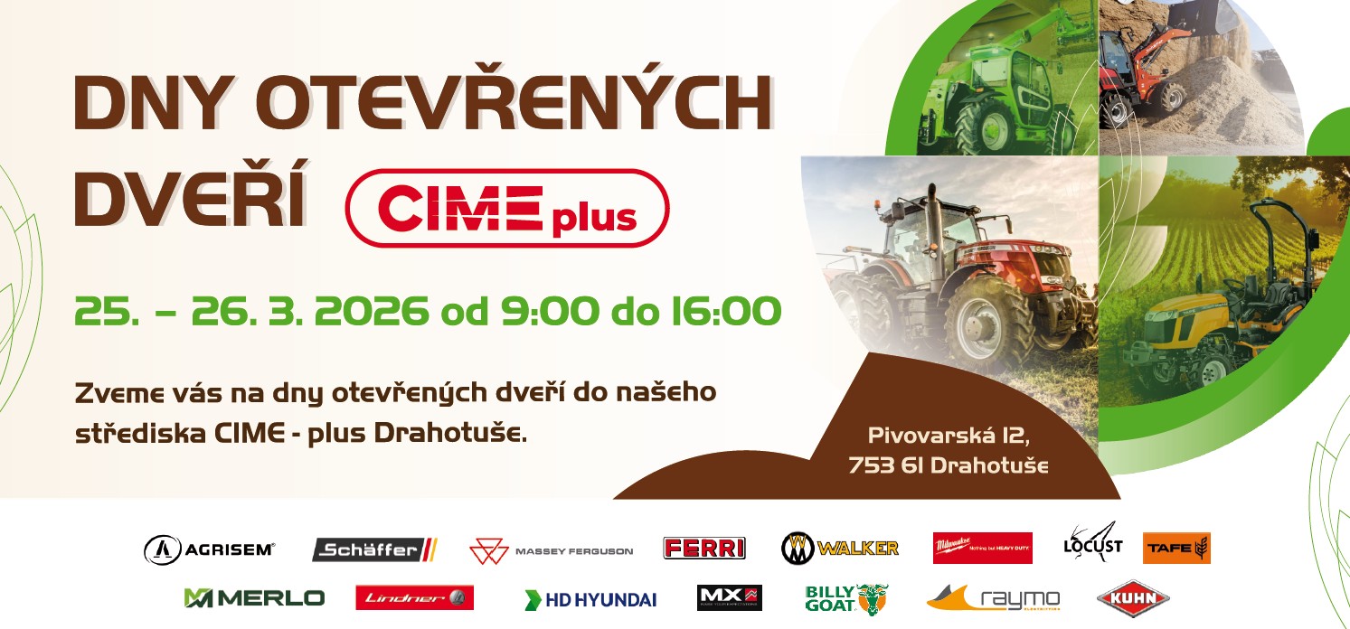 Zveme Vás na Dny otevřených dveří našeho partnera CIME-plus s.r.o.